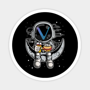 Astronaut Fastfood Vechain Crypto VET Coin To The Moon Token Cryptocurrency Wallet Birthday Gift For Men Women Kids Magnet